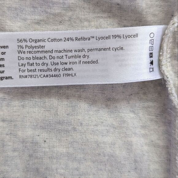 Eileen Fisher Organic Cotton Minimalist Capsule Quiet Luxury Preppy Top MD - Picture 3 of 8